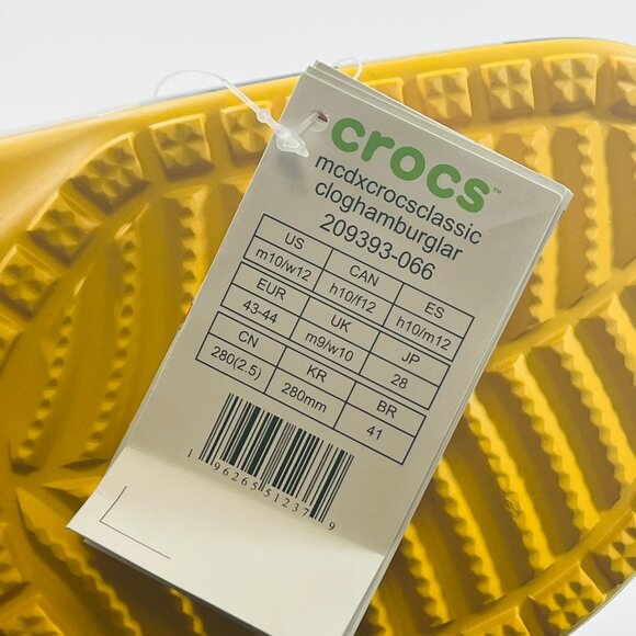 Crocs Classic Clog x McDonald's 'Hamburglar' 209393-066 size 10 - Picture 8 of 8